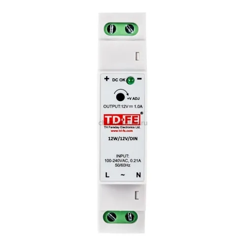Блок питания FARADAY 12W/12V/DIN MyHeat (6310 МайХеат)