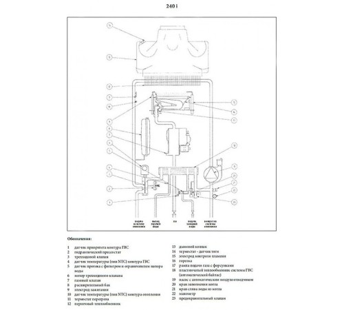 Котел газовый настенный Baxi LUNA-3 Comfort 240 i (CSE45224358- Бакси)