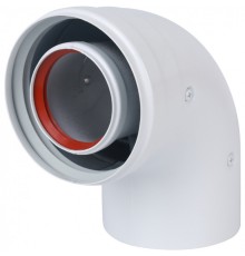 Коаксиальный отвод DN 60/100 90° без муфты Baxi (KHG71410151- Бакси)