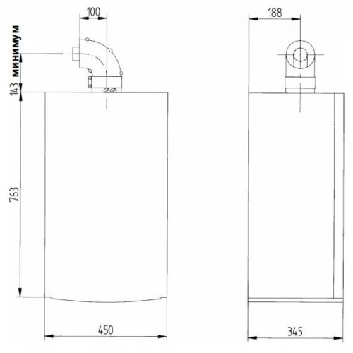 Котел газовый настенный Baxi LUNA-3 1.310 Fi (CSE45531366- Бакси)