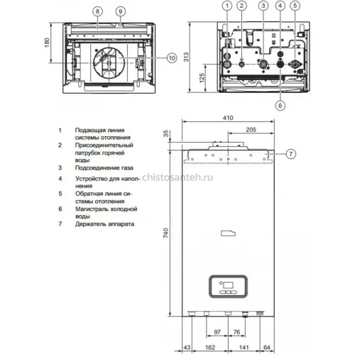 Котел газовый настенный Protherm Гепард 23 MOV (0010015236 Протерм)