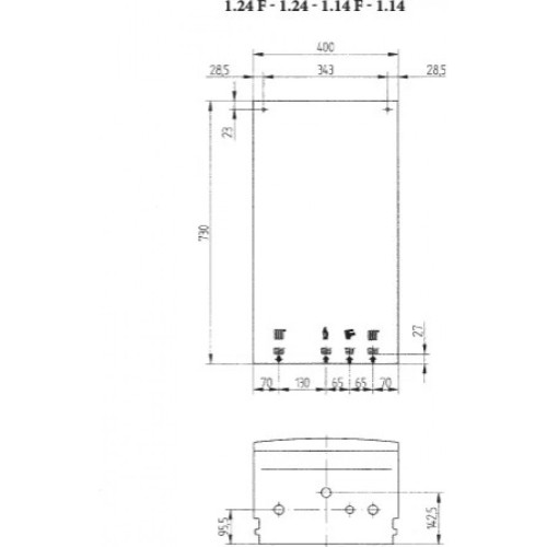 Котел газовый настенный Baxi ECO Four 1.14 F (CSE46514354- Бакси)