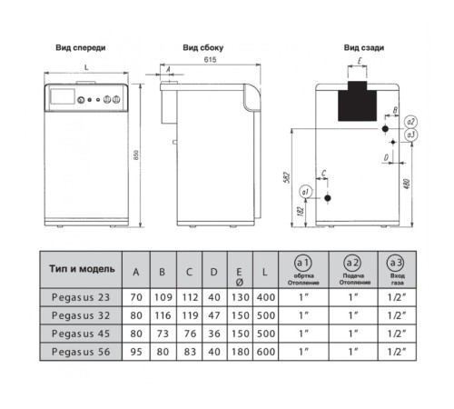Котел газовый напольный Ferroli PEGASUS 56 одноконтурный (0E4L6AWA Ферроли) Котел газовый напольный Ferroli PEGASUS 56 одноконтурный (0E4L6AWA Ферроли)