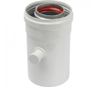 Элемент дымохода конденсатосборник горизонтальный 60/100 Stout (SCA-6010-000102 Стоут)