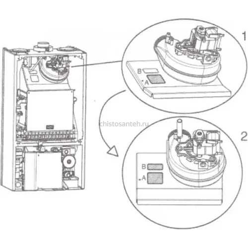 Котел газовый настенный Baxi ECO-4S 18F (7659669-- Бакси)