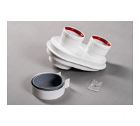 Разделитель дымохода, адаптер 60/100-80/80 (TR.8004)