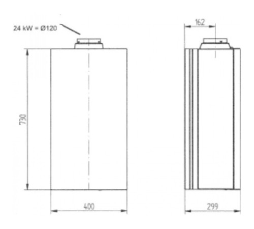 Котел газовый настенный Baxi ECO-4S 1.24F (7659666--)(Бакси)