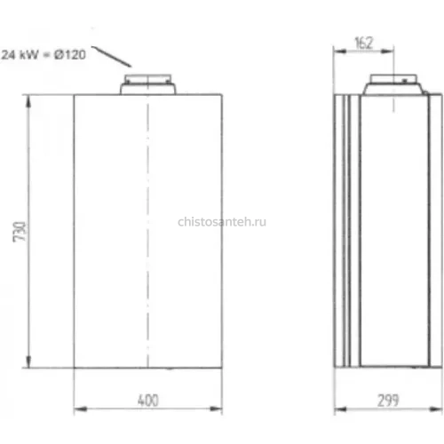 Котел газовый настенный Baxi ECO-4S 1.24F (7659666--)(Бакси)