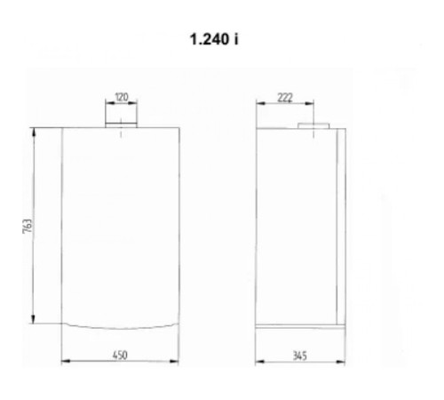 Котел газовый настенный Baxi LUNA-3 Comfort 1.240 i (CSE45124358- Бакси)