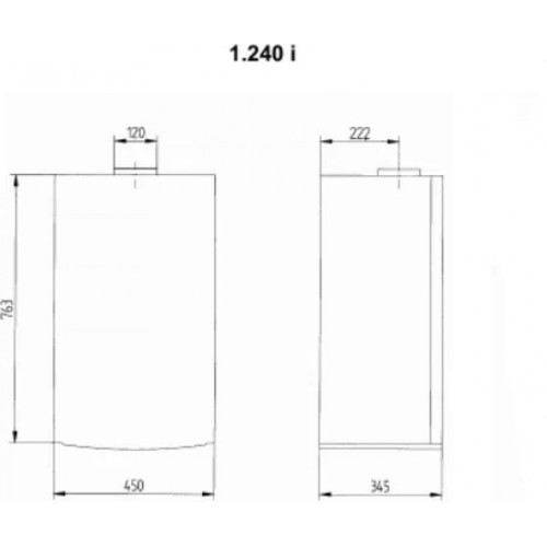 Котел газовый настенный Baxi LUNA-3 Comfort 1.240 i (CSE45124358- Бакси)