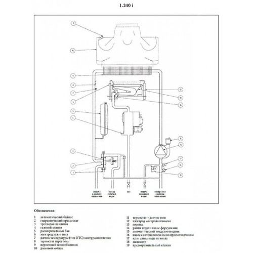 Котел газовый настенный Baxi LUNA-3 Comfort 1.240 i (CSE45124358- Бакси)