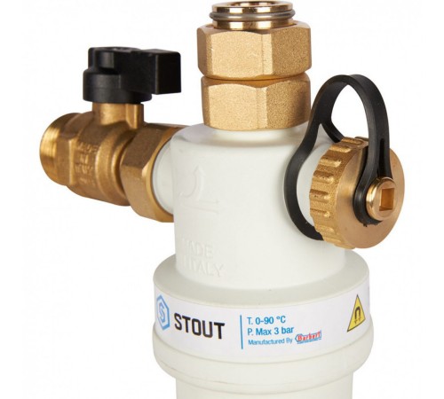Промывной фильтр для настенных котлов STOUT G 3/4M (SFW-0072-000020 СТОУТ) Промывной фильтр для настенных котлов STOUT G 3/4M (SFW-0072-000020 СТОУТ)
