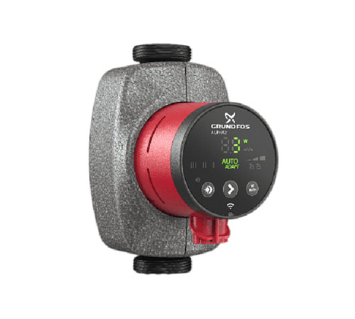 Циркуляционный насос Grundfos ALPHA2 25-60 130, 1x230 В, 50 Гц, 3-34 Вт, вход/выход G 1 1/2” PN10