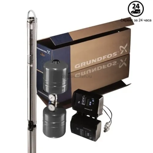 Комплект с насосом Grundfos SQE 2-85, кабель-60 м, 3x1,5 мм²