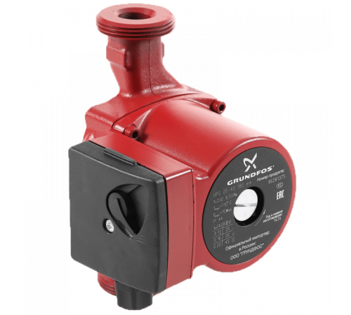 Одинарный циркуляционный насос Grundfos UPS 25-80 N 180, 1x230 В, 50 Гц, 110/155/165 Вт, вход/выход G 1 1/2" PN10