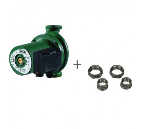 Насос циркуляционный бытовой DAB A 110/180 M + гайки UNION KIT 1 1/2