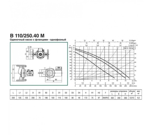 Насос циркуляционный бытовой DAB B 110/250.40 M