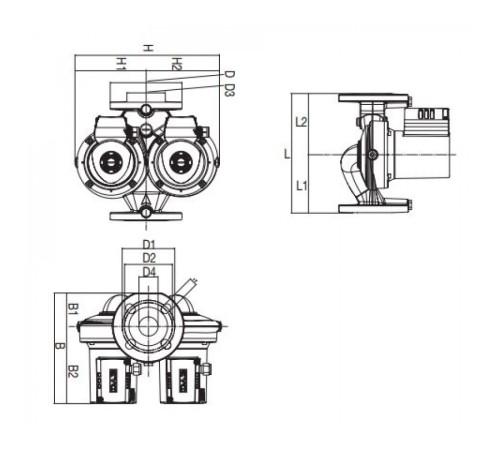 Насос циркуляционный бытовой DAB D 110/250.40 T