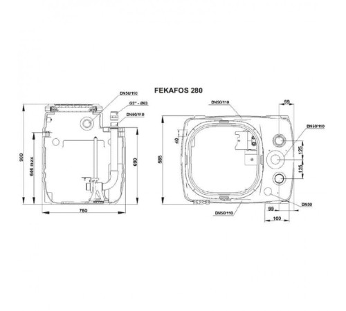 Емкость DAB FEKAFOS 280 2