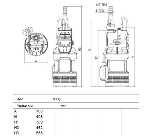Насос колодезный DAB DIVERTEK 650 A 60203222H