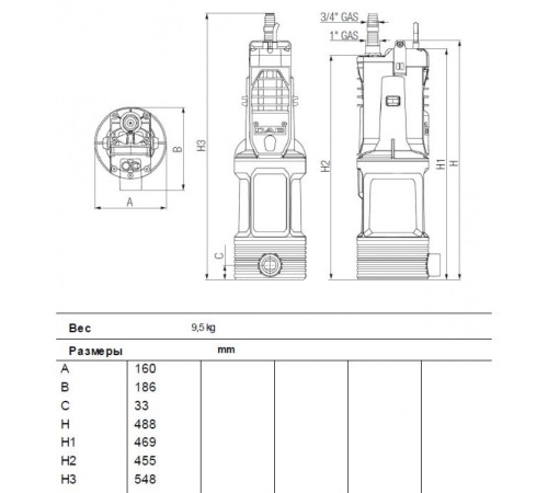 Насос колодезный DAB DIVERTRON X 650 M 60208444