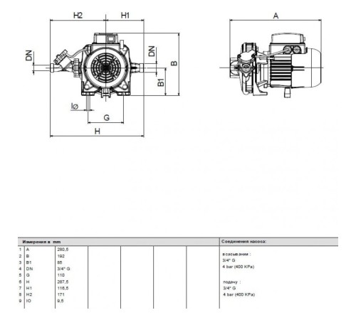 Насос центробежный DAB K 40/19 HA 60161481