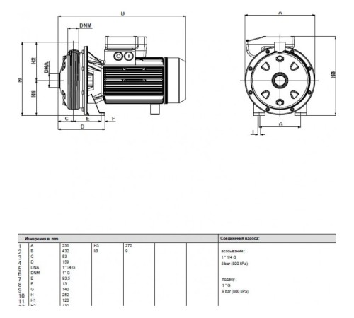 Насос центробежный DAB KI 40/120 T 60184271, 60184272