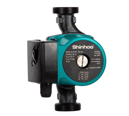 Циркуляционный насос Shinhoo BASIC S 25-4S 180 1x230V, 71211001