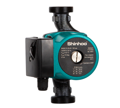 Циркуляционный насос Shinhoo BASIC S 32-6S 180 1x230V, 71211005