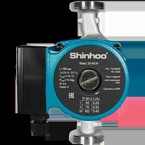 Циркуляционный насос Shinhoo BASIC 25-6S N 180 1x230V с 
