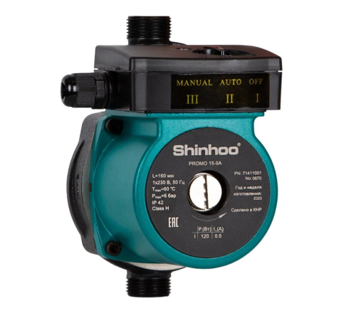 Циркуляционный насос Shinhoo PROMO 15-9A, 71411001