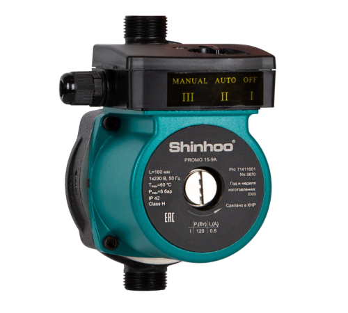 Циркуляционный насос Shinhoo PROMO 15-12A, 71411002
