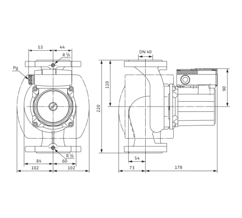 Циркуляционный насос Wilo TOP-S 40/4 DM PN6/10 (3~400/230 V) 2080041