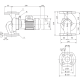 Циркуляционный насос с сухим ротором в исполнении Inline с фланцевым соединением Wilo VeroLine-IPL 40/110-0,12/4 2089553