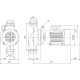 Циркуляционный насос с сухим ротором в исполнении Inline с фланцевым соединением Wilo VeroLine-IPL 25/70-0,12/2 2089569