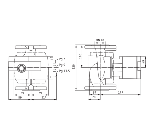 Циркуляционный насос Wilo Stratos 40/1-4 PN6/10 2090453