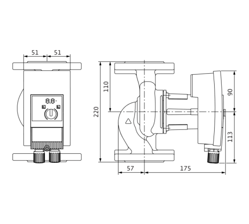 Циркуляционный насос Wilo Yonos MAXO 40/0,5-4 2120645