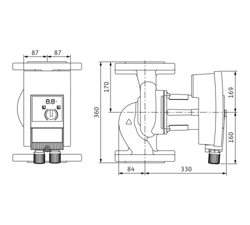 Циркуляционный насос Wilo YONOS MAXO 80/0,5-6 PN6 2120656