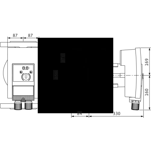 Циркуляционный насос Wilo YONOS MAXO 80/0,5-6 PN6 2120656