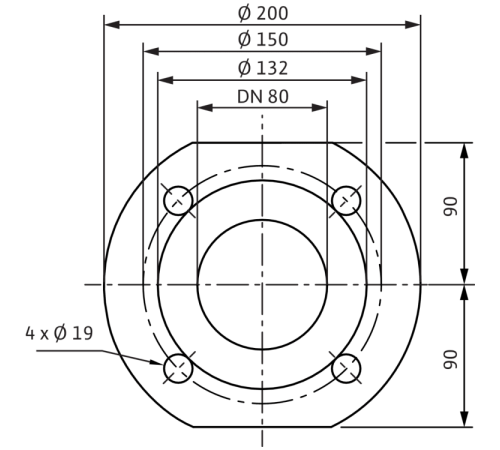 Циркуляционный насос Wilo YONOS MAXO 80/0,5-12 PN6 2120658