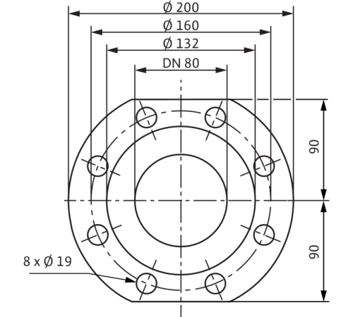 Циркуляционный насос Wilo YONOS MAXO 80/0,5-12 PN10 2120659