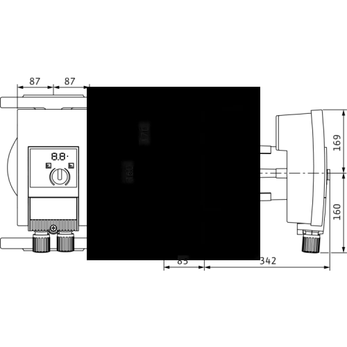 Циркуляционный насос Wilo YONOS MAXO 100/0,5-12 PN6 2120660