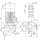 Циркуляционный насос с сухим ротором в исполнении Inline с фланцевым соединением Wilo VeroLine-IPL 100/135-1,1/4 2121192,2089565