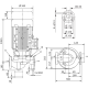 Циркуляционный насос с сухим ротором в исполнении Inline с фланцевым соединением Wilo VeroLine-IPL 80/120-0,55/4 2129206