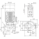 Циркуляционный насос с сухим ротором в исполнении Inline с фланцевым соединением Wilo VeroLine-IPL 32/135-0,25/4 2150343,2459956