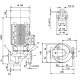 Циркуляционный насос с сухим ротором в исполнении Inline с фланцевым соединением Wilo VeroLine-IPL 32/135-1,1/2 2152930,2150339,9169295,2459934
