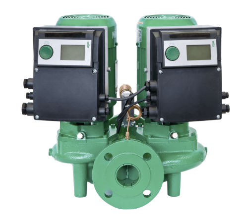 Циркуляционный насос с сухим ротором в исполнении Inline с фланцевым соединением Wilo VeroTwin-DP-E 50/105-0,75/2 2158946,2144399