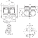 Циркуляционный насос с сухим ротором в исполнении Inline с фланцевым соединением Wilo VeroTwin-DP-E 80/105-3/2-R1 2159018,2153461