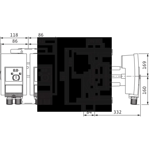Циркуляционный насос Wilo YONOS MAXO-D 80/0,5-6 PN6 2163260