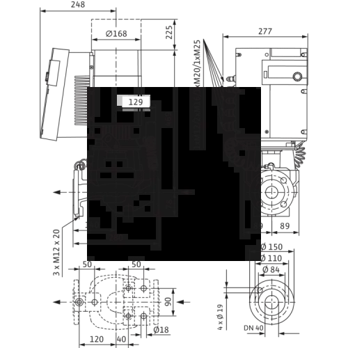 Циркуляционный насос Wilo STRATOS GIGA 40/1-51/4,2-R1 2170166,2117154